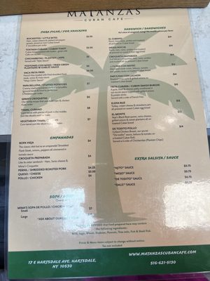 Menu photo 7 Matanzas Cuban Cafe Hartsdale, NY Menu photo 7 Matanzas Cuban Cafe Hartsdale, NY