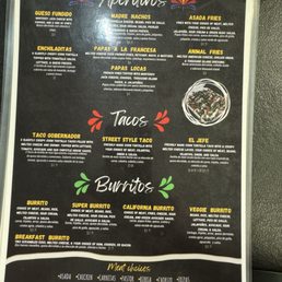 Menu Menu
