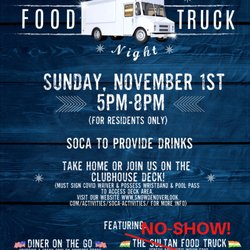 Sultan Tandoor Food Truck - Our food truck event flyer that was sent out to at least 500 residents. So many of them were looking forward to it.