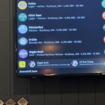 Downshift Brewing - Menu - Pizza Near Me - Ruidoso, New Mexico