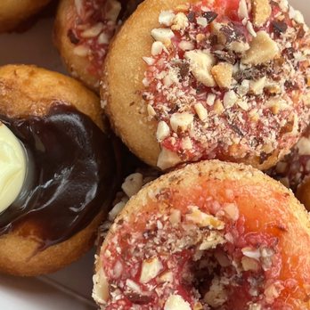 Kookamunga’s - Boston cream and Amaretto doughnuts. Served fresh and warm. - Donuts Near Me - Ocean Shores, Washington