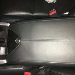 Mild Too Wild Upholstery - Rather than get a Naugahyde cover, I had them do a leather console arm rest. Turned out so original looking, thank you, so many complements