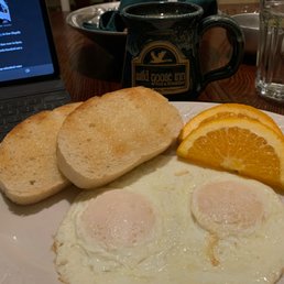 Eggs and toast for breakfast Eggs and toast for breakfast