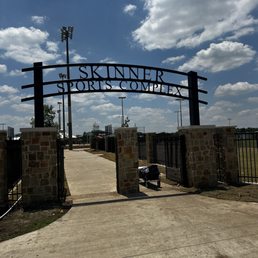 Exterior outside entrance of Michael L. Skinner Sports Complex - Front entrance - Mansfield, Texas Exterior outside entrance of Michael L. Skinner Sports Complex - Front entrance - Mansfield, Texas