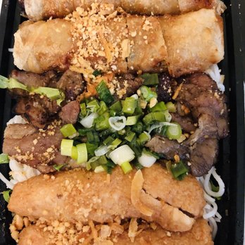 Saigon Flavor - Pork Vermicelli with Spring Rolls and Shrimp Paste (to-go) - Vietnamese Near Me - San Gabriel, California Saigon Flavor - Pork Vermicelli with Spring Rolls and Shrimp Paste (to-go) - Vietnamese Near Me - San Gabriel, California