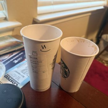 Starbucks - Put smaller cup in larger - Coffee & Tea Near Me - Schertz, Texas