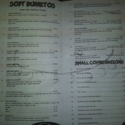 a menu for a mexican restaurant a menu for a mexican restaurant