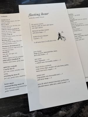 Menu photo 1 Fleeting Savannah, GA Menu photo 1 Fleeting Savannah, GA