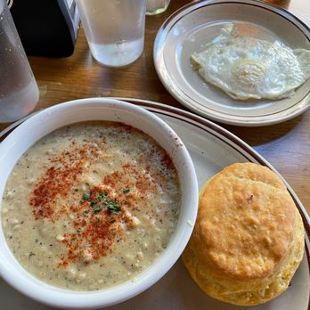 Pine State Biscuits - The Moneyball ($10): Biscuit with House Made Sausage Gravy - Breakfast & Brunch Near Me - Portland, Oregon