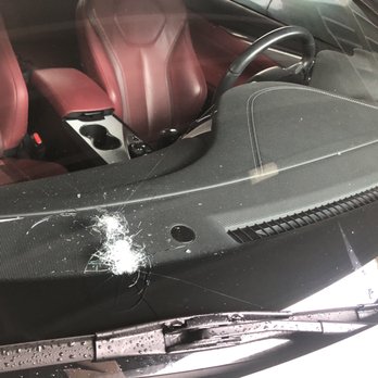 Affordable Auto Glass - Before pic- glass flew into the interior - Auto Glass Services Near Me - Dixon, California