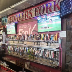 Pedalers Fork - Great draft beer selection.