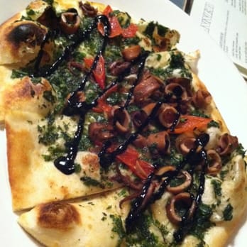 Revival Bar & Kitchen - Squid ink & pesto flatbread - New American Near Me - Berkeley, California
