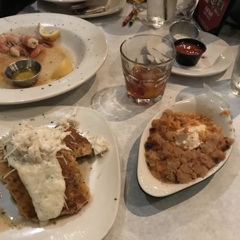 Half Shell Oyster House - Red Shrimp, sweet potato, old fashioned mm mm - Seafood Near Me - Biloxi, Mississippi