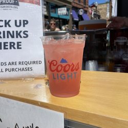 Downtown Fargo Street Fair - Prickly pear gin margarita