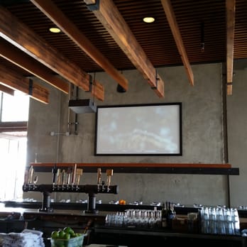 Forge Pizza - Nice projector screen on wall - Pizza Near Me - Oakland, California Forge Pizza - Nice projector screen on wall - Pizza Near Me - Oakland, California