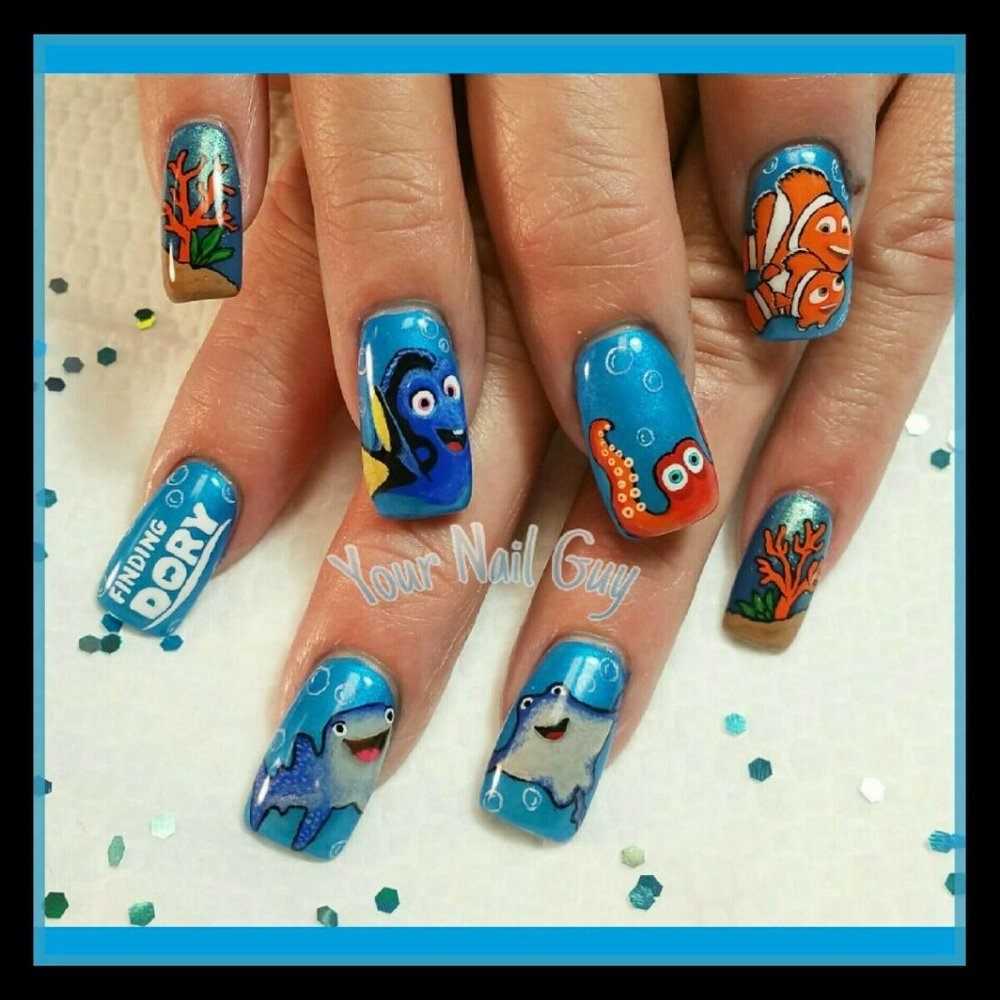 Finding Dory nails.....not your usual. But fantastic just the same. Finding Dory nails.....not your usual. But fantastic just the same.