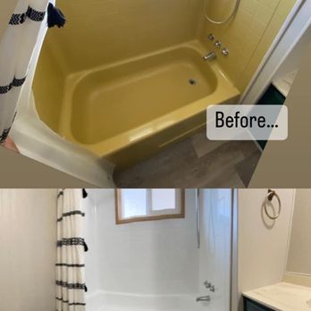 Kevco Refinishing - Hall bath. (Before & After) - Refinishing Services Near Me - Antioch, California Kevco Refinishing - Hall bath. (Before & After) - Refinishing Services Near Me - Antioch, California