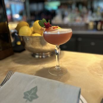 The Ivy - Rhubarb cosmo - British Near Me - London, XGL The Ivy - Rhubarb cosmo - British Near Me - London, XGL
