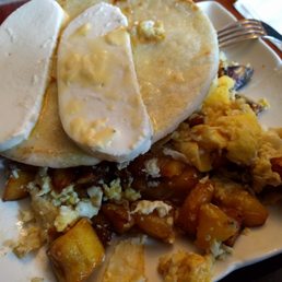 a plate of food on a table