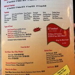 Brava's Pizza & Pasta - Menu