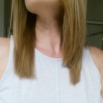 Ish Salon and Spa - This is the result of a "corrective" cut by the owner. I had to go to another salon and cut my length to the shortest layer. - Hair Salons Near Me - Phoenix, Arizona