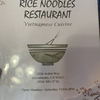 Rice Noodle - Menu and Address - Vietnamese Near Me - Sacramento, California Rice Noodle - Menu and Address - Vietnamese Near Me - Sacramento, California