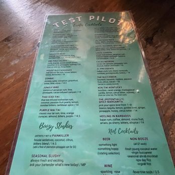 Test Pilot - Menu - Tiki Bars Near Me - Santa Barbara, California Test Pilot - Menu - Tiki Bars Near Me - Santa Barbara, California