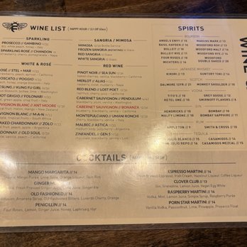 Freely Taproom & Kitchen - Wine and Cocktail menu - Beer Bar Near Me - Tempe, Arizona