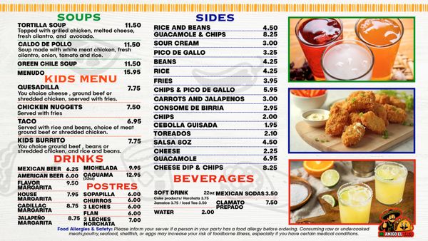 Menu photo 1 Zapatas Colorado Springs, CO Menu photo 1 Zapatas Colorado Springs, CO