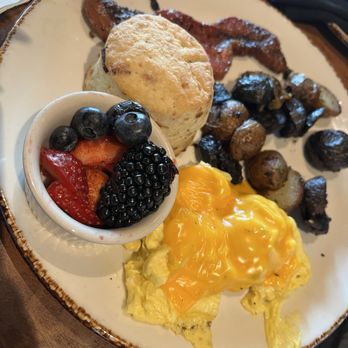 Haywire - Ranch Hand breakfast with roasted marbled potatoes - New American Near Me - Plano, Texas Haywire - Ranch Hand breakfast with roasted marbled potatoes - New American Near Me - Plano, Texas