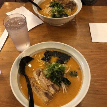 Nikka Ramen - Spicy ramen with Pork Belly & Spicy ramen with Pork Shoulder - Ramen Near Me - Goleta, California