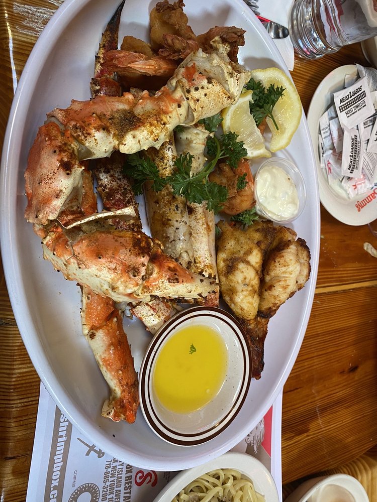 Seafood Trio King Crab Legs Fried Shrimp Lobster Yelp