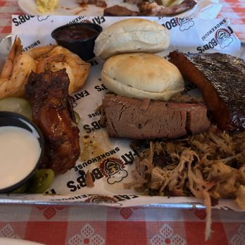 Fat Bob's Smokehouse - A platter of super yummy meat! - Barbeque Near Me - Buffalo, New York
