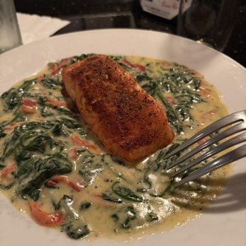 Lambertis Ristorante & Wine Bar - Blackened Salmon - Wine Bars Near Me - Irving, Texas