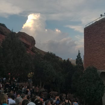 Red Rocks Amphitheatre - Thunderstorm cloud lit by setting sun. With Mary, Mark & Dave @ Indigo Girls & Mary Chapin Carpenter. - Music Venues Near Me - Morrison, Colorado Red Rocks Amphitheatre - Thunderstorm cloud lit by setting sun. With Mary, Mark & Dave @ Indigo Girls & Mary Chapin Carpenter. - Music Venues Near Me - Morrison, Colorado
