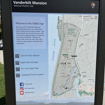 Vanderbilt Mansion - Map of estate - Landmarks & Historical Buildings Near Me - Hyde Park, New York