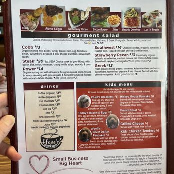 Hope’s Brunch House - Menu - Coffee & Tea Near Me - Phoenix, Arizona