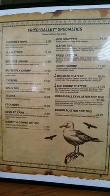 Menu photo 6 Ocean Galley Seafood Statesboro, GA