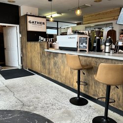 Gather Coffee Lounge - Picture of the coffee bar while I was waiting for my drink.