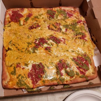 Michael Anthony's Pizzeria & Restaurant - Tri-Color Pizza; Marinara, Pesto, Vodka Sauces - Italian Near Me - Centereach, New York