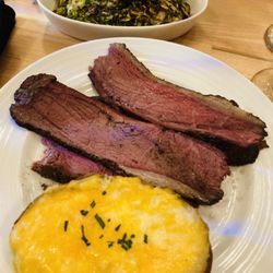 The Corn Fed Club - Smoked wagyu picanha, twice baked potato and shaved roasted Brussels sprouts