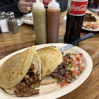 Taqueria Jalisco - Gorditas 1- tripa and 1- shredded beef - Mexican Near Me - Roswell, New Mexico