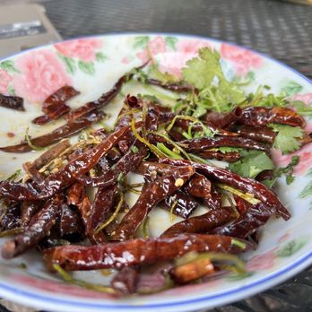Kaizen - The Sichuan peppers. I actually removed the heap of cilantro - Asian Fusion Near Me - Knoxville, Tennessee