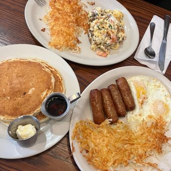 Chestnut Cottage Restaurant - Traditional Breakfast with pancakes & Montrachet Scramble - Breakfast & Brunch Near Me - Port Angeles, Washington Chestnut Cottage Restaurant - Traditional Breakfast with pancakes & Montrachet Scramble - Breakfast & Brunch Near Me - Port Angeles, Washington