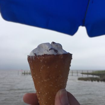 Sunset Ice Cream and Cappuccino - Pretzel cone with (caramel ribboned) cookie dough ice cream is one of the best combinations I've ever put my mouth! - Coffee & Tea Near Me - Kitty Hawk, North Carolina Sunset Ice Cream and Cappuccino - Pretzel cone with (caramel ribboned) cookie dough ice cream is one of the best combinations I've ever put my mouth! - Coffee & Tea Near Me - Kitty Hawk, North Carolina