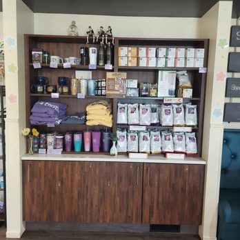 PJ's Coffee - Inside display - Coffee & Tea Near Me - Platte City, Missouri PJ's Coffee - Inside display - Coffee & Tea Near Me - Platte City, Missouri