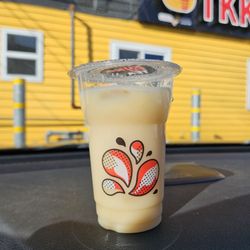 Medium Yogurt Green Tea with Less Ice