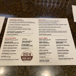Drink menu. Drink menu.