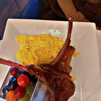 Hoop and Barrel - Lamb chops, scrambled eggs, fruit - Cocktail Bars Near Me - Midland, Texas Hoop and Barrel - Lamb chops, scrambled eggs, fruit - Cocktail Bars Near Me - Midland, Texas