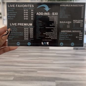 Live Hydration Spa Kirby - Menu - IV Hydration Near Me - Houston, Texas Live Hydration Spa Kirby - Menu - IV Hydration Near Me - Houston, Texas